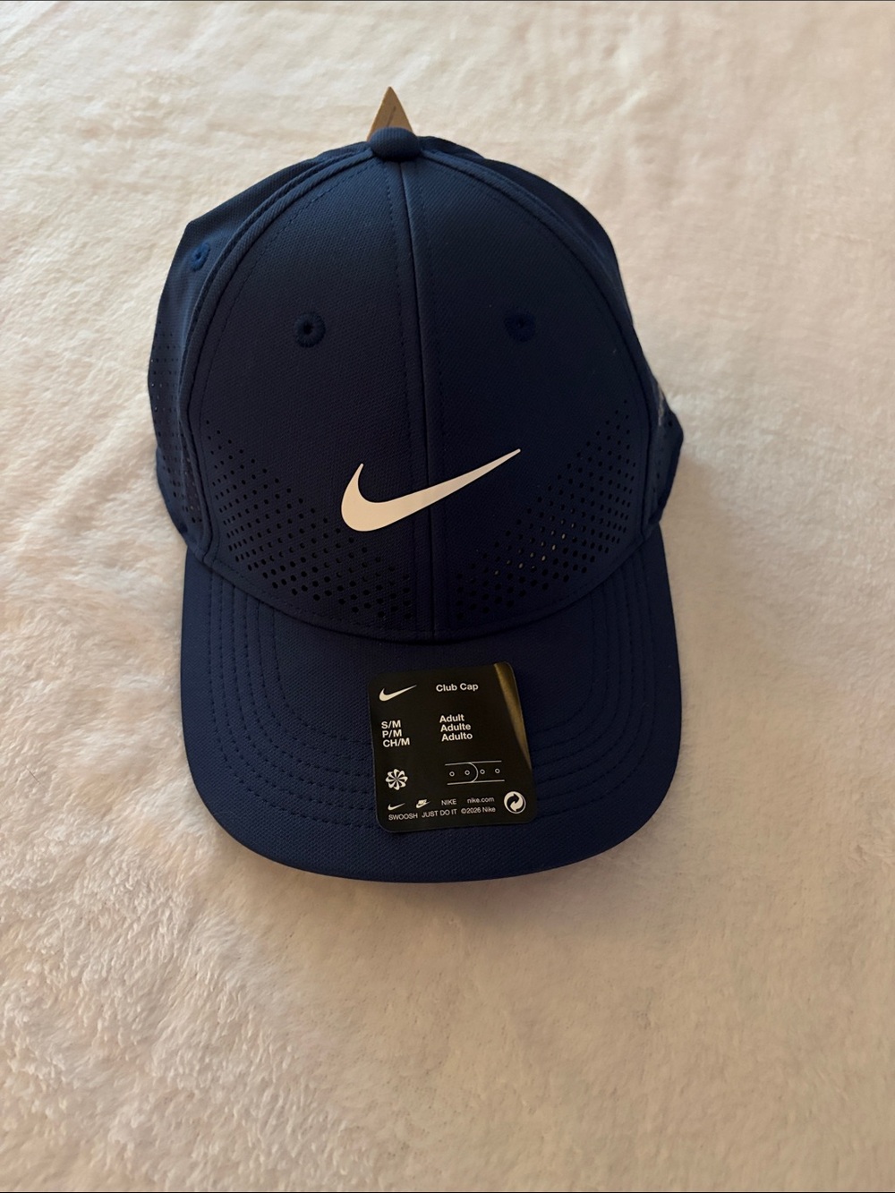 Nike Navy Blue Baseball Cap with White Swoosh